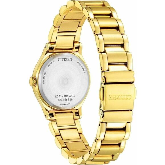 Citizen Women\'s Modern Eco-Drive Gold Stainless Steel Watch 28 MM EM0737-58E main image 6